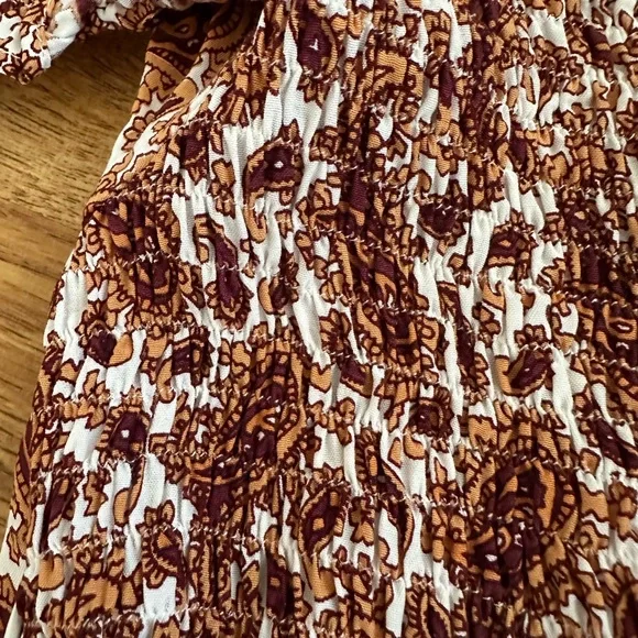 Faithfull the Brand Juniper Midi Dress Sable Paisley US 8 - Picture 15 of 16